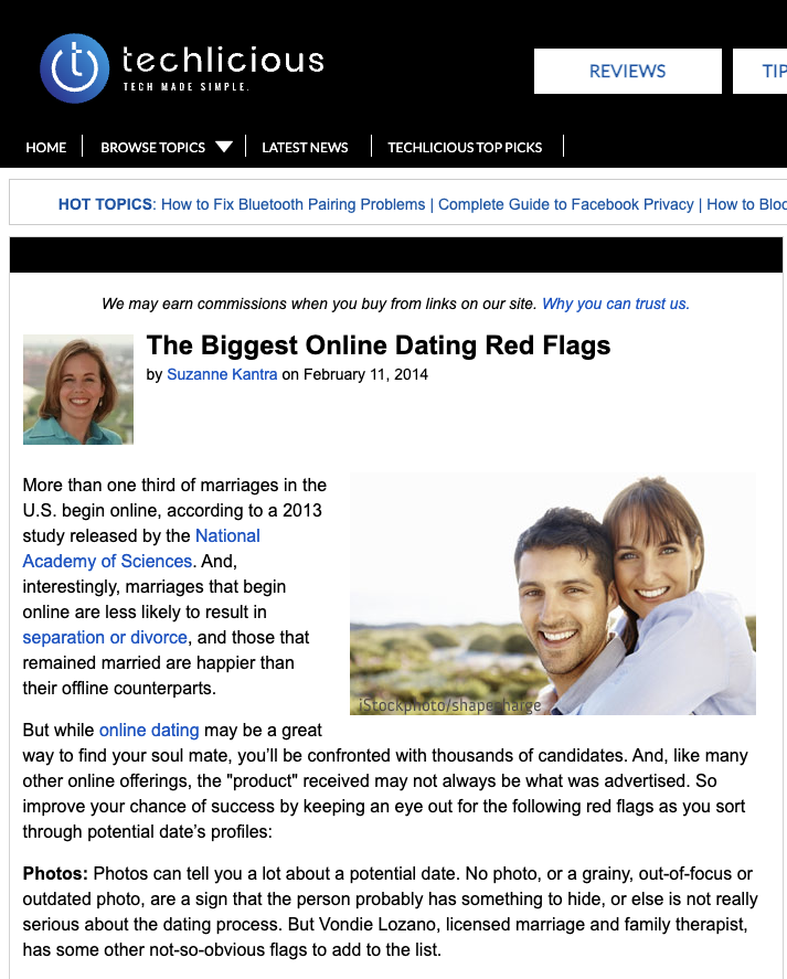 Online Dating Red Flags